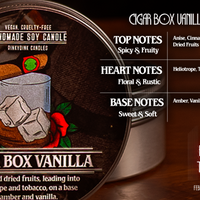 Cigar Box Vanilla Scented Candle (VG)