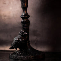 Raven Pillar Candle Holder