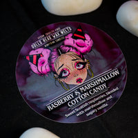 Raspberry Marshmallow Cotton Candy Dolls Head Wax Melts (VG)