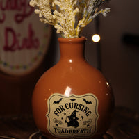 Cursing Toadbreath Apothecary Ceramic Vase