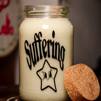 Suffering Jam Jar Candle (VG) (Vanilla Scented)