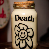 Death Jam Jar Candle (VG) (Vanilla Scented)
