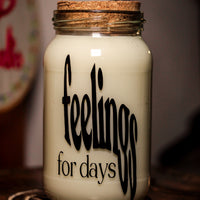 Feelings For Days Jam Jar Candle (VG) (Vanilla Scented)