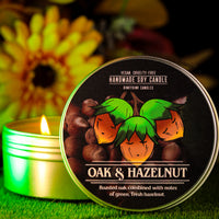 Oak & Hazelnut Scented Candle (VG)