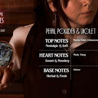 Pearl Powder and Violet Scented Candle (VG)