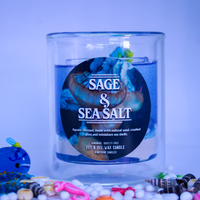 Aquarium Sage and Sea Salt Gel Wax Scented Candle