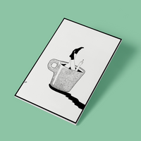 COFFEE LOVER © - A4 Print - Original Artwork by RinkyDink©