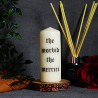 The Morbid The Merrier Pillar Candle (VG)
