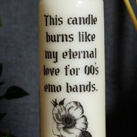 The Original Emo Bands© Pillar Candle (VG)