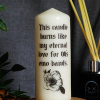 The Original Emo Bands© Pillar Candle (VG)