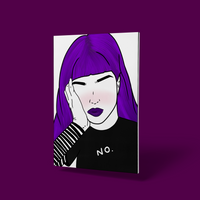 MOODY PURPLE © - A4 Print - Original Artwork by RinkyDink©