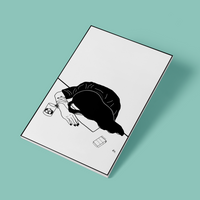 WASTED © - A4 Print - Original Artwork by RinkyDink©