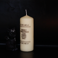 Little Emo Christmas Pillar Candle