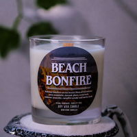 Beach Bonfire Crackling Wood Wick Scented Candle (VG)