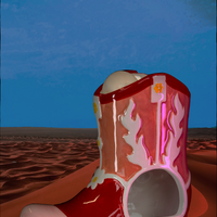 Cowboy Boot Oil Burner