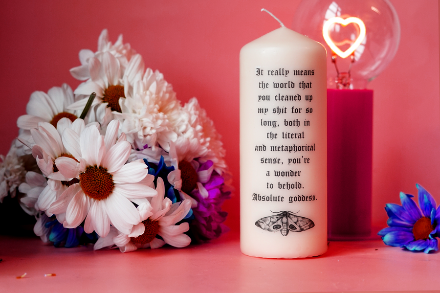 Sh*t Goddess Mother's Day Pillar Candle