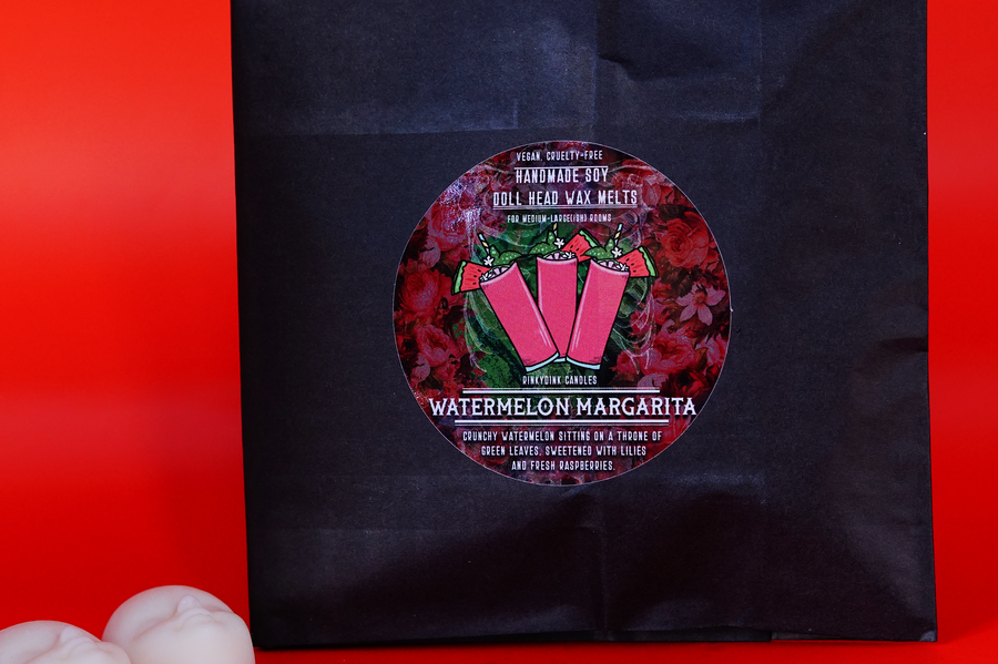 Watermelon Margarita Dolls Head Wax Melts (VG)