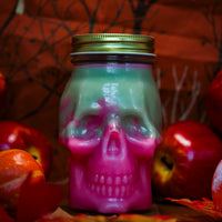 Poison Toffee Apple Scented Skully Candle (VG)