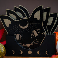 Spooky Mischief Mog Candle Coaster (Holder Optional)