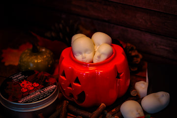 Woodsmoke and Leather Dolls Head Wax Melts (VG)