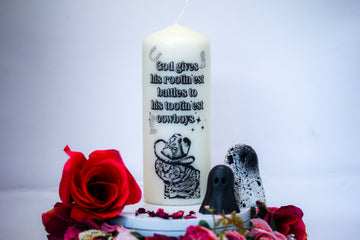 Rootin' Tootin' Pillar Candle