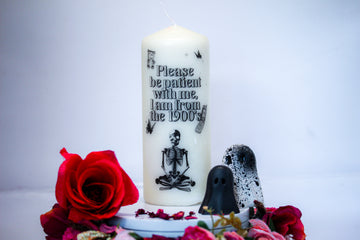 Born in the 1900's Pillar Candle