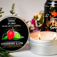 RinkyDink x Kopparberg UK Scented Candle - Strawberries and Lime (VG)