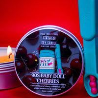 90s Baby Doll Cherries Scented Candle (VG)