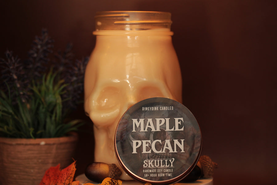 Maple Pecan Skully Scented Candle (VG)