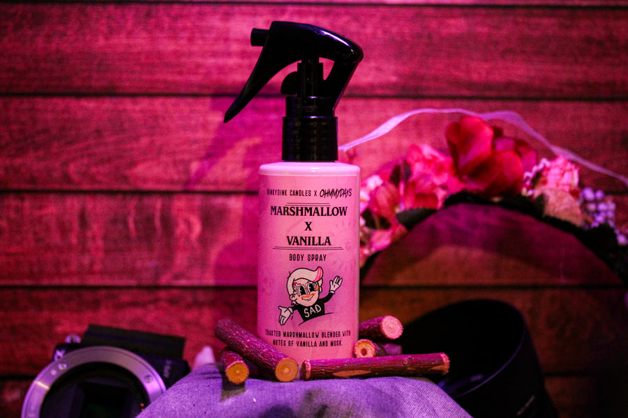 Roasted Marshmallow and Vanilla Luxury Perfume Body Spray (VG) | RinkyDink x Ohmmydays Collab