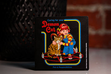 Demon Cat Candle Coaster