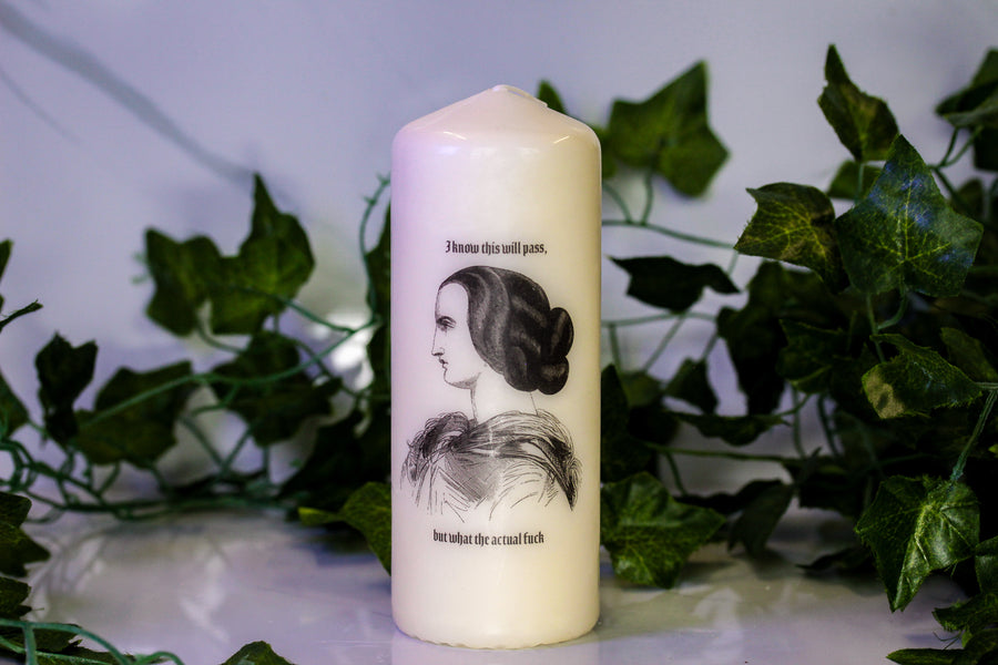 What The Actual Fuck Pillar Candle