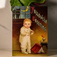 Halloween Greeting Postcard Print