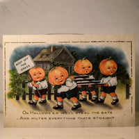 Pumpkin Delinquents Postcard Print