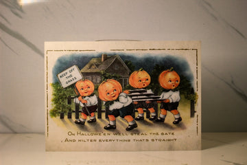 Pumpkin Delinquents Postcard Print