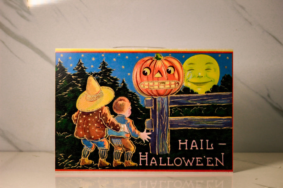 HAIL HALLOWEEN Postcard Print