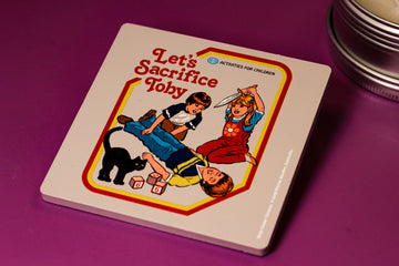 Let's Sacrifice Toby Candle Coaster