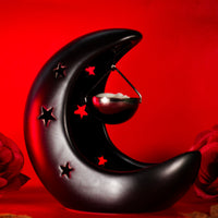 Black Hanging Moon Oil Burner