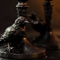 Raven Pillar Candle Holder