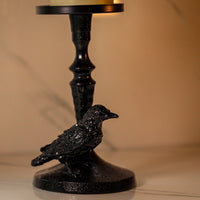 Raven Pillar Candle Holder