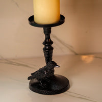 Raven Pillar Candle Holder