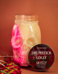 Drumstick Lolly Skully Scented Candle (VG)