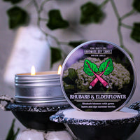 Rhubarb & Elderflower Scented Candle (VG)