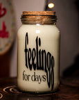 Feelings For Days Jam Jar Candle (VG) (Vanilla Scented)