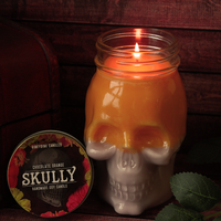 Chocolate Orange Scented Skully Candle (VG)