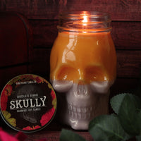 Chocolate Orange Scented Skully Candle (VG)