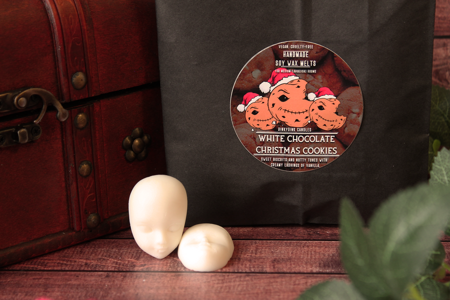 White Chocolate Christmas Cookies Dolls Head Wax Melts (VG)