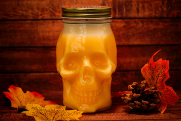 Buttery Beer Scented Skully Candle (VG)