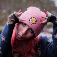 Pink Embroidered CHICC Beanie