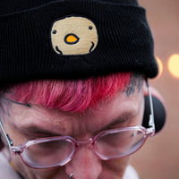 Black Embroidered CHICC Beanie